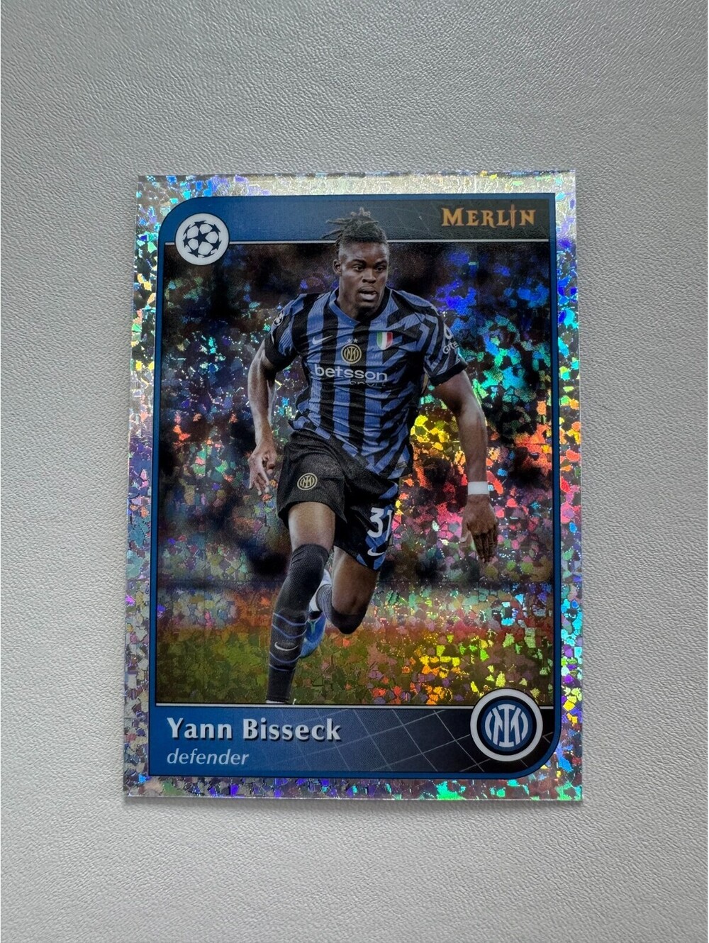 2024 - 2025 Merlin UEFA Club Competitions #200 Yann Bisseck Mini Diamond Topps R